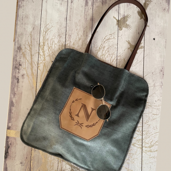 TOTE VELVET GREEN